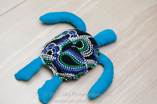 blue corduroy stuffed sea turtle