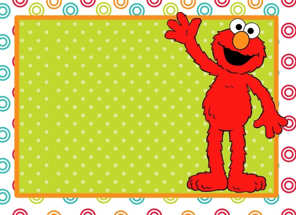 Blank elmo invitation free download