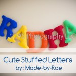 cute dtuffed letters great present for kids