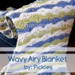 airy, wavy summer blanket for babies