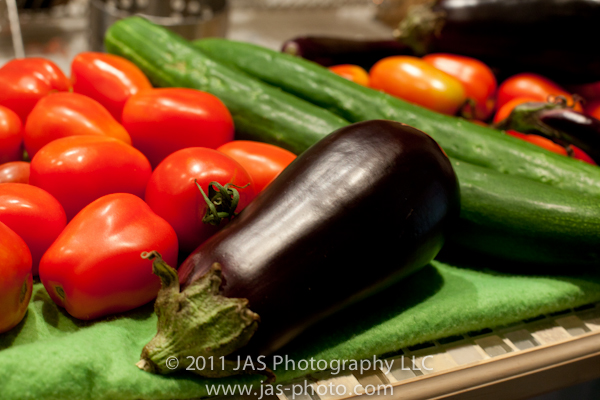fresh garden eggplant