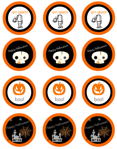 free download halloween cupcake toppers