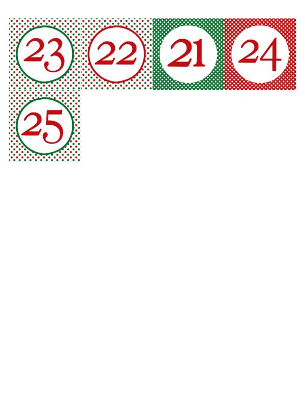 free download christmas numbers for advent calendar