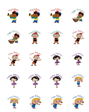 Little Einsteins Cupcake Toppers free download