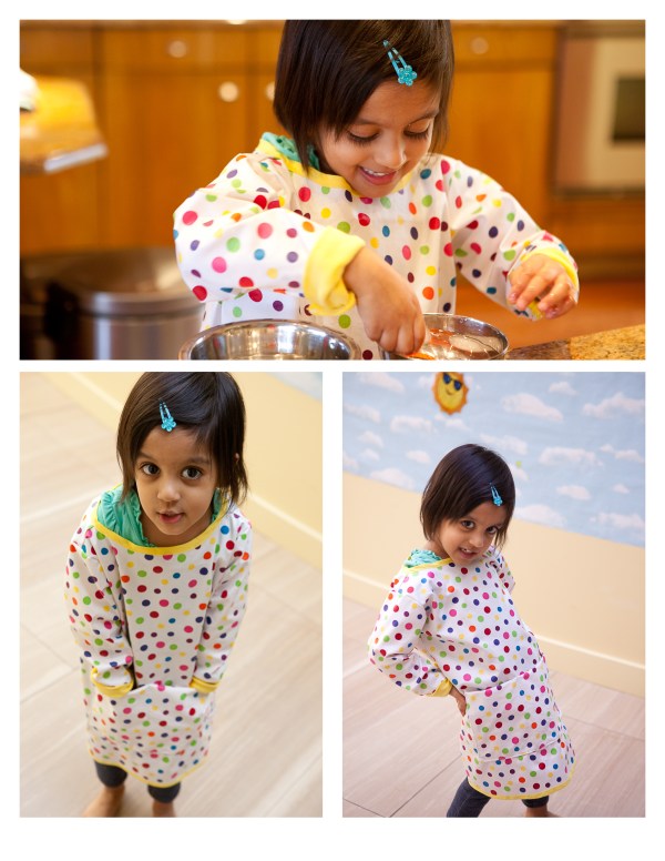 diy handmade waterproof apron smock for water play