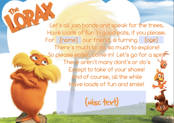 This editable door sign has a seuss-like rhyme and everything!